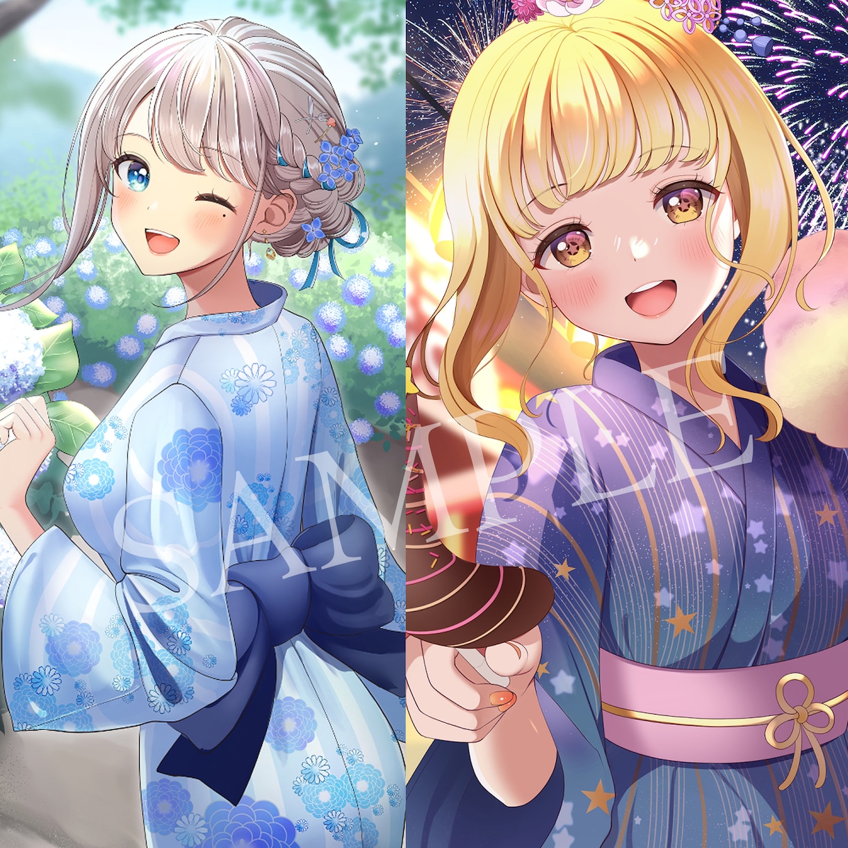 配信者様向け！キービジュアルイラスト描きます VTuber様との実績多数！サムネ、SNSの広告などに イメージ4