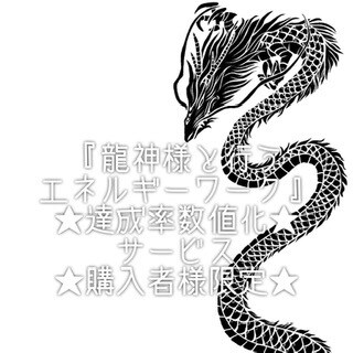 エネルギーワークの達成率を数値化してお伝えします ★『龍神様と行うエネルギーワーク』購入者様限定サービス★ イメージ1