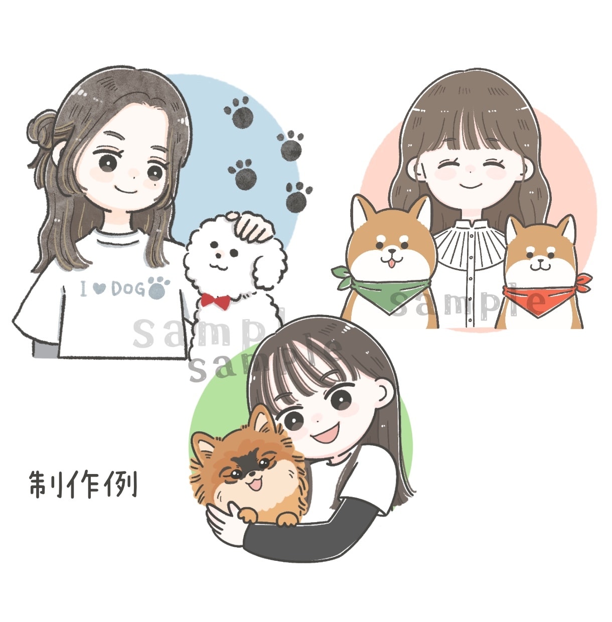 商用OK◎ゆるかわアイコン・雰囲気似顔絵描きます SNS・ブログ色々使える！ほんわか/優しい/シンプルイラスト イメージ8