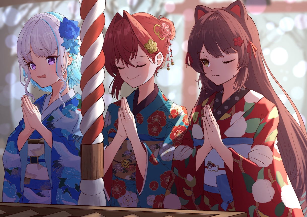雰囲気のある可愛いイラストを描きます SNSのアイコンや一枚絵など幅広くお受けいたします。 イメージ1