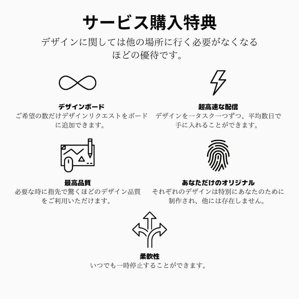 Webデザインサービス・デザイン業務を効率化します あなたが望むデザインがちょうどやってきました。 イメージ4
