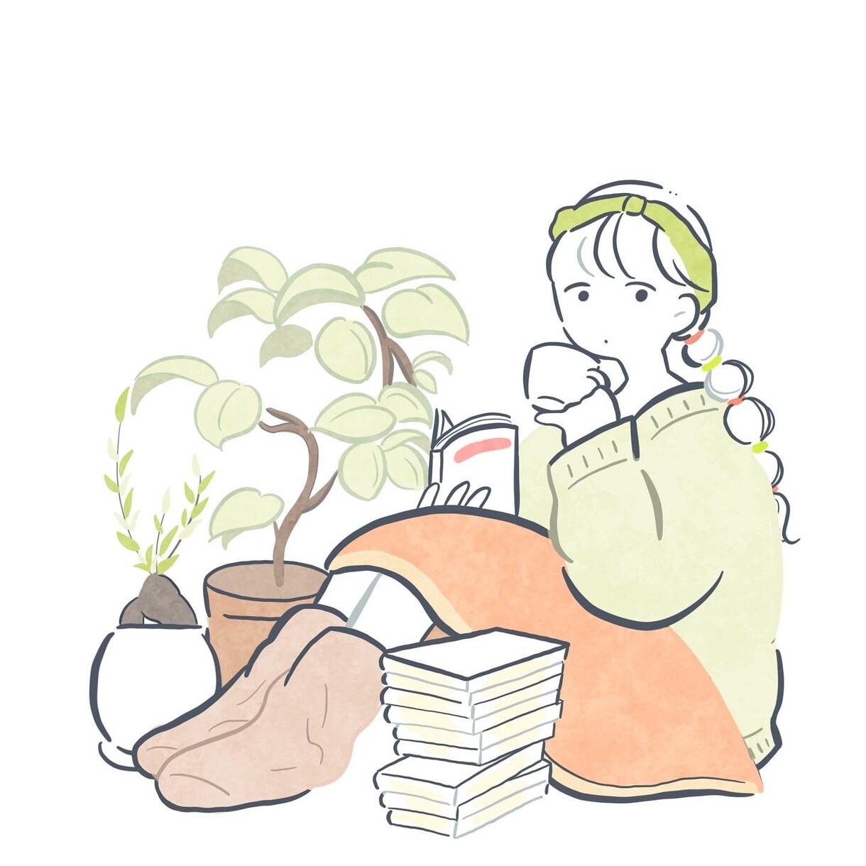 ゆる〜いイラスト作成をします シンプルでゆる〜いイラスト作成致します。お気軽にどうぞ イメージ1
