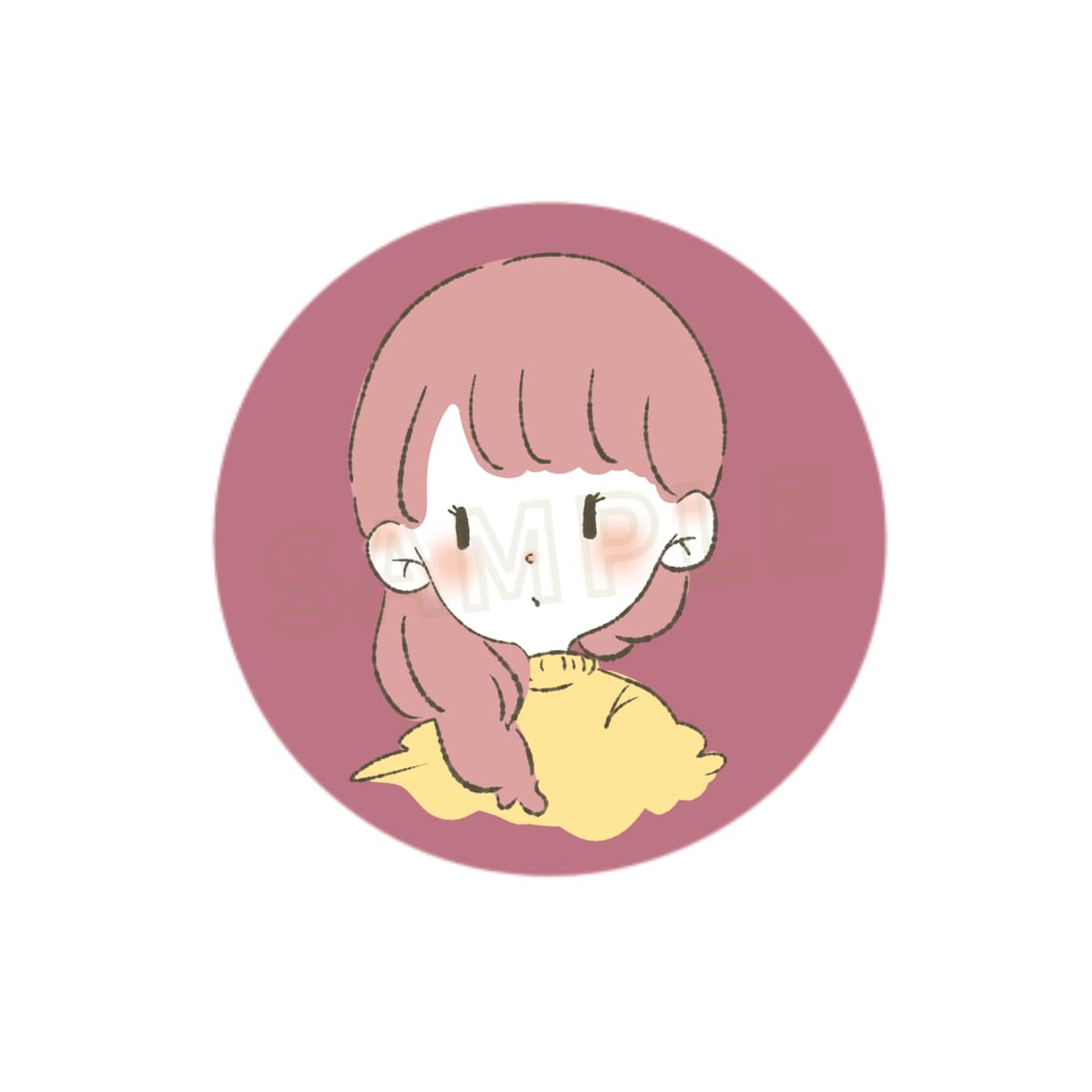 即日納品可！シンプルなアイコンイラスト作成します SNSに使えるゆるっとした似顔絵イラストです♪ イメージ3