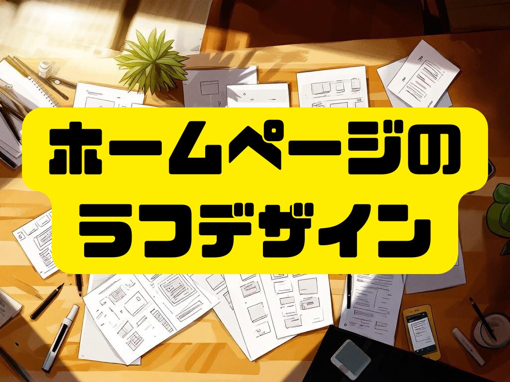 ホームページのラフデザイン作成します 最初のアイデアがなかなか出ない、という方のたたき台に イメージ1