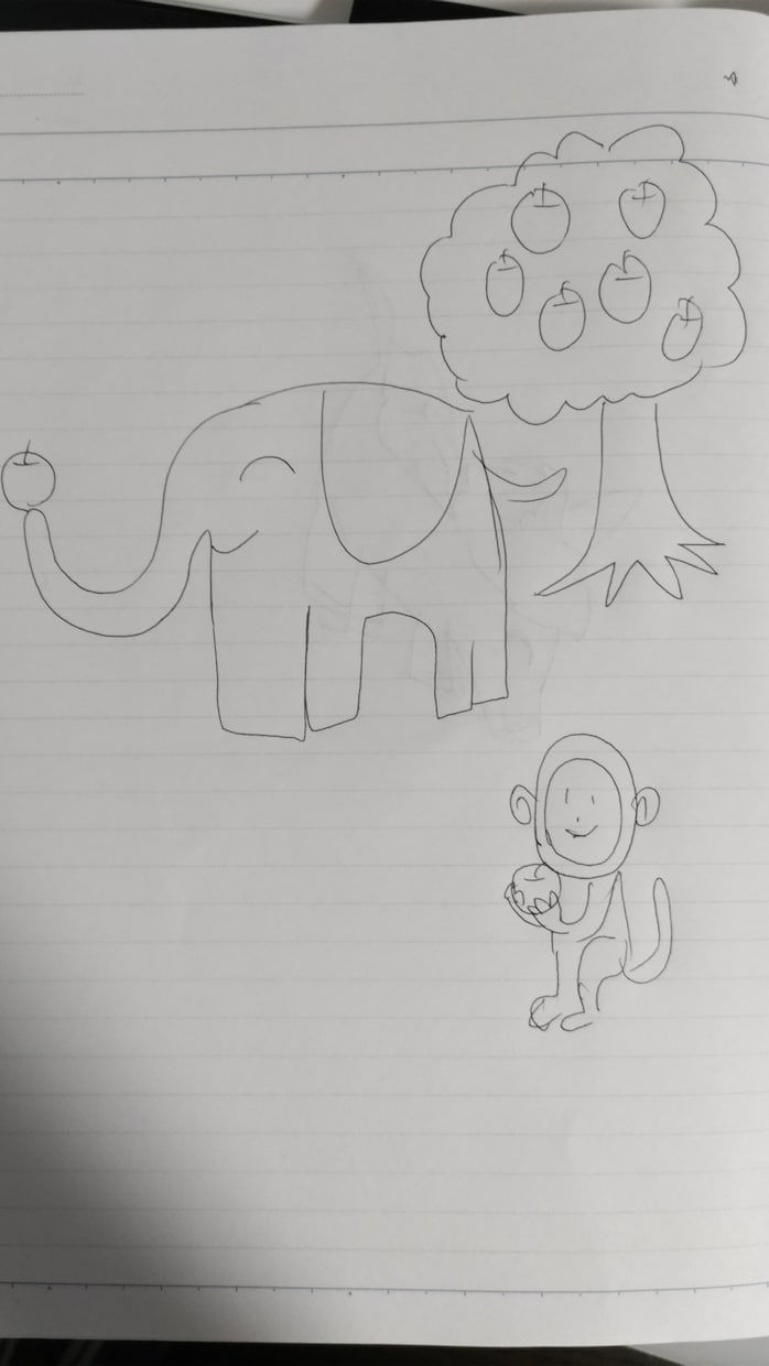 シンプルなイラスト描きます お子様が描かれた絵、急に必要になったシンプルな絵を清書します イメージ4
