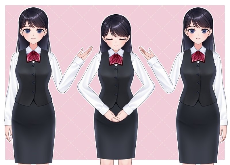 完成品のLive2D汎用モデルを販売します できる！おねえさん【Live2D汎用モデル】【VTS対応】 イメージ3