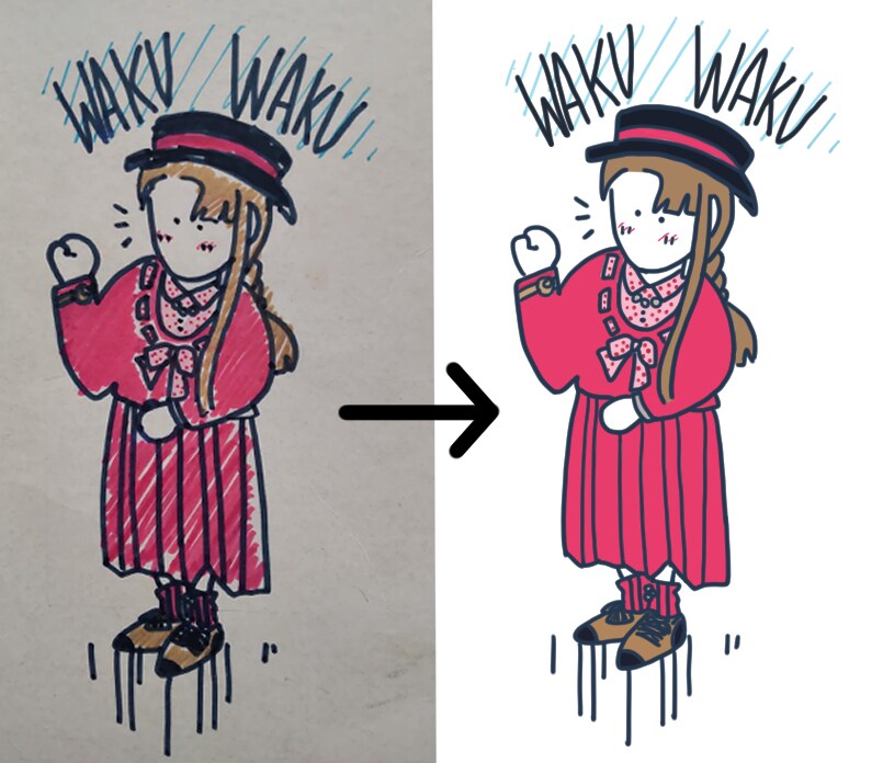 あなたの手書きをデジタル化します あなたが描いた手書きをデジタル(データ)化します イメージ5