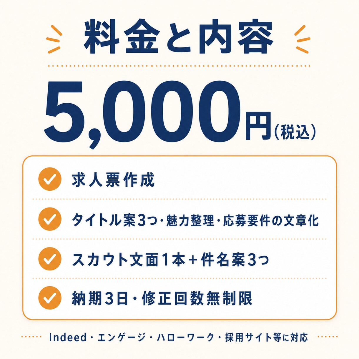 採用に強い求人票・スカウト文を作成します 一件ずつ丁寧に、伝わる採用文章に仕上げます イメージ3