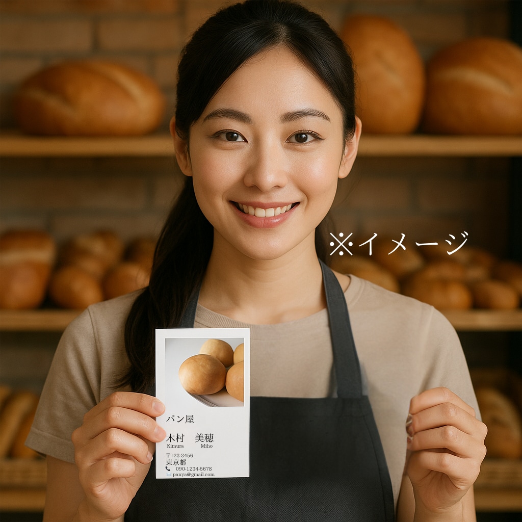 忙しい方の必見！両面デザイン+100枚〜印刷します ショップカード、ポイントカードなどもOK イメージ4
