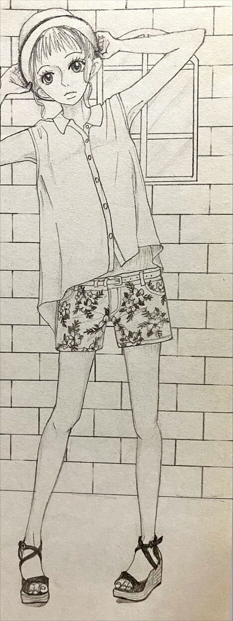 鉛筆･色鉛筆･ボールペンで人物イラストを描きます 顔のイラストから全身のイラストまで。原画郵送可能です。 イメージ10