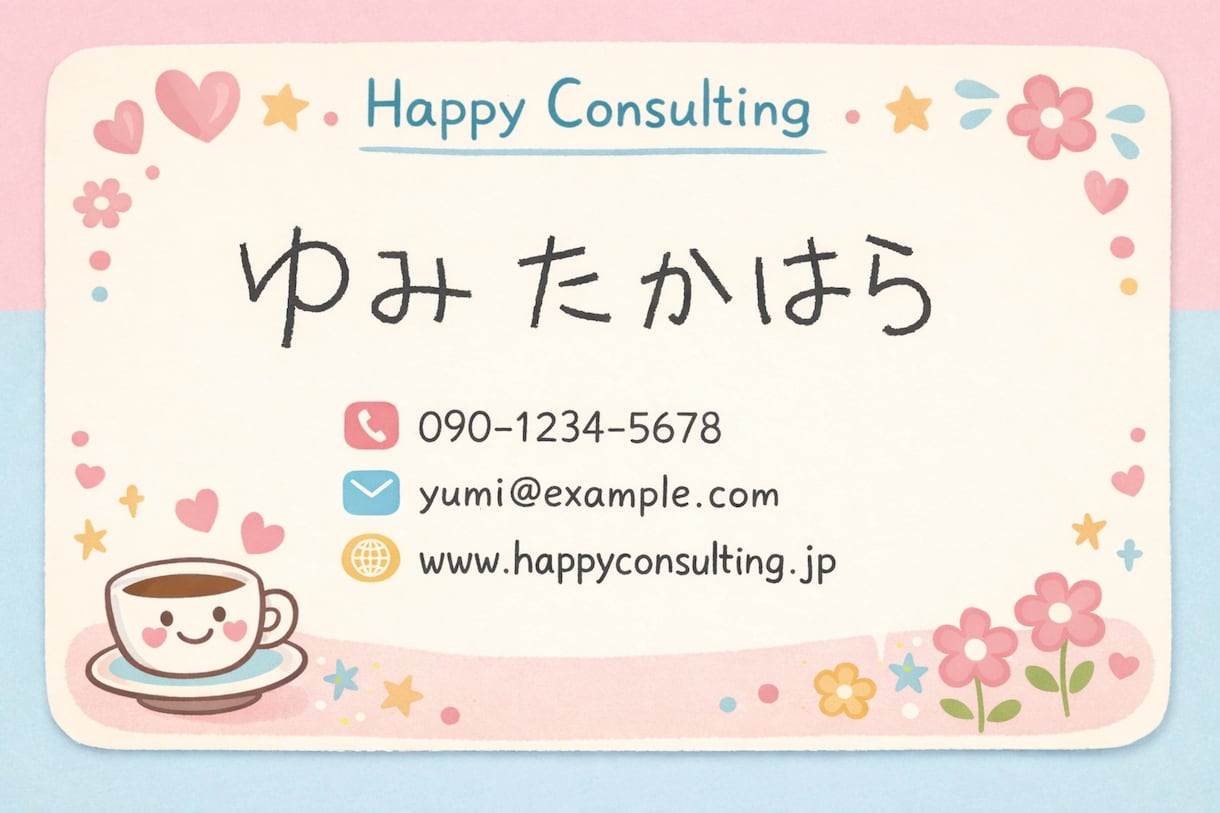 手書き文字の名刺デザイン作成します 温かみと信頼感が伝わる“印象に残る名刺” イメージ6