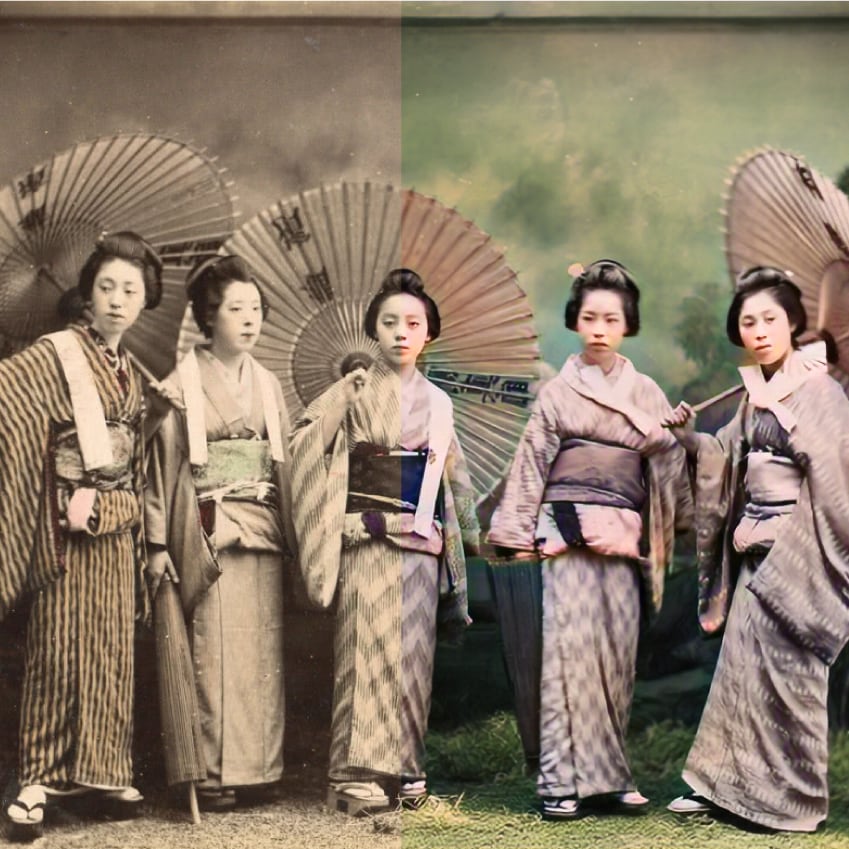 千円！白黒写真をカラー化します 1画像1000円、追加１画像につき500円になります イメージ3
