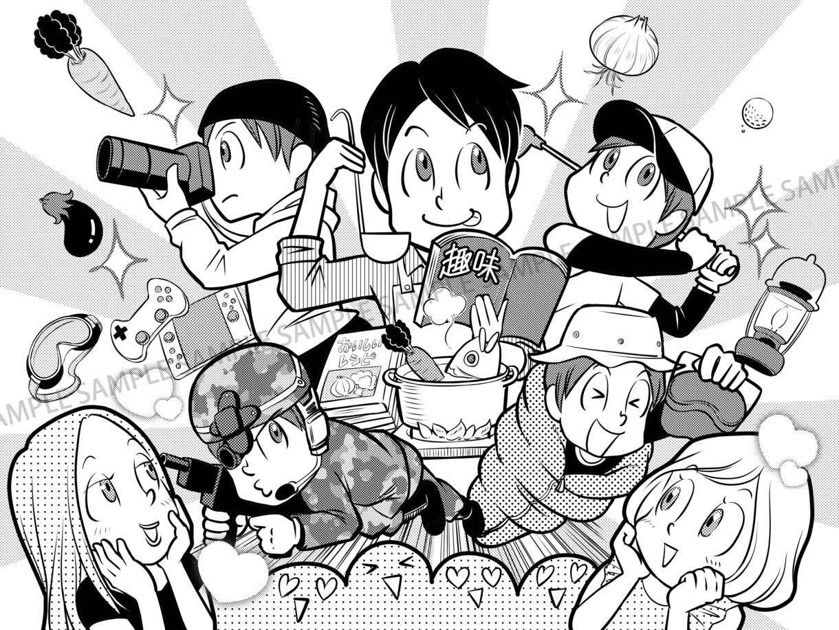 かわいくて親しみやすい⭐︎カットイラスト作成します 出版・印刷物・SNSのタイトル画など、ポップに飾りませんか？ イメージ7