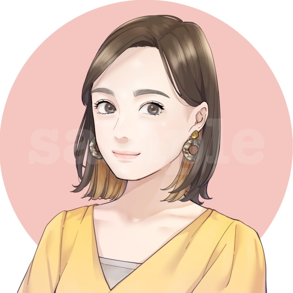 お写真から◎アニメ調の似顔絵を描きます リアルすぎず清潔感のある似顔絵☺︎アイコンやブログ記事に⭐︎ イメージ3