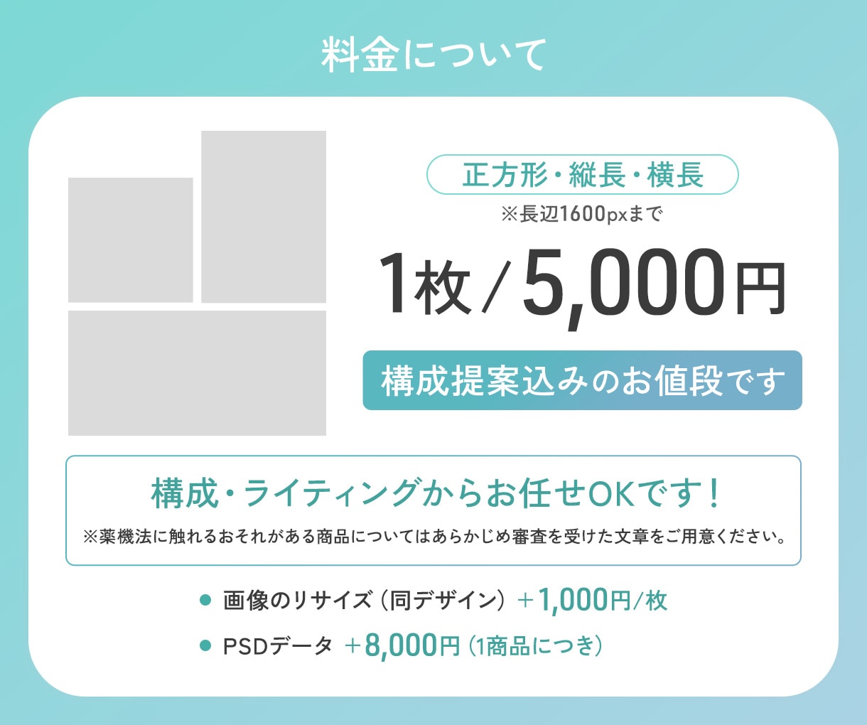 楽天ランキング1位獲得多数☆商品画像制作します 1枚からOK！構成からデザインまで。お任せください！ イメージ2