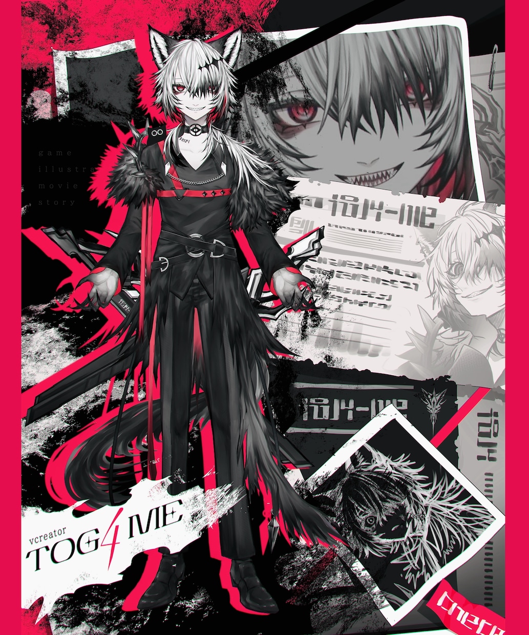 Vtuberモデル･イラスト一括制作いたします 男性中性獣耳キャラはお任せを！ここだけの価格と綺麗なお顔✨️ イメージ2