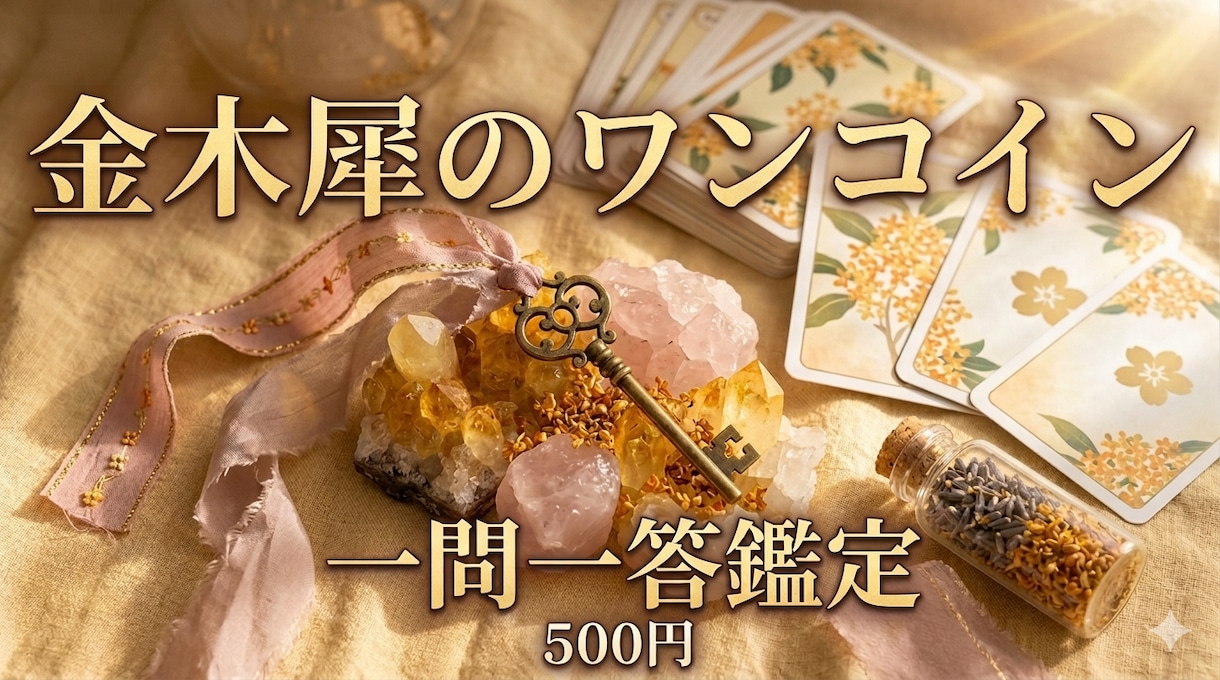 深掘りなし！1問1答で金木犀が占います 鑑定結果を2～300文字でお届けいたします。 イメージ1