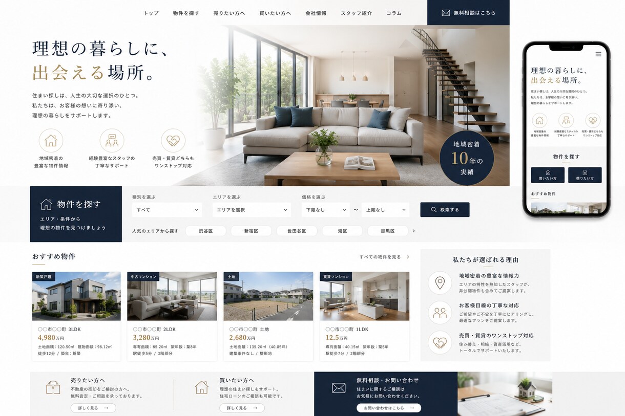 SEO対策込集客につながるホームページを制作します SEO対策込み・スマホ対応・お問い合わせフォーム対応 イメージ8