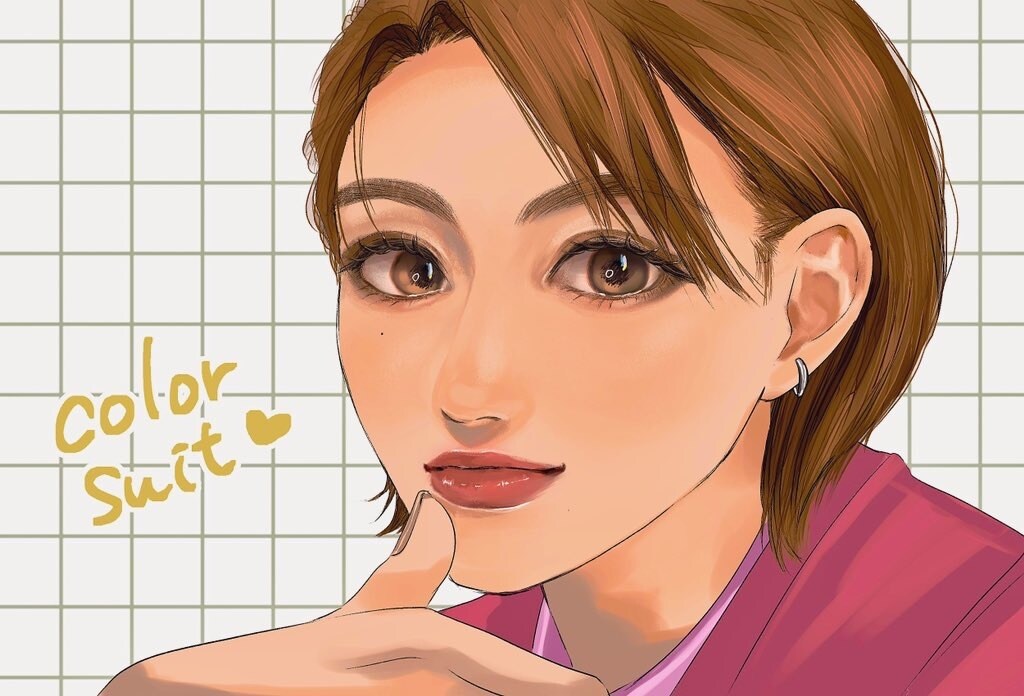 美しい女性、中性的な男性の顔を描きます 美しい顔、ショートカットが得意です イメージ4