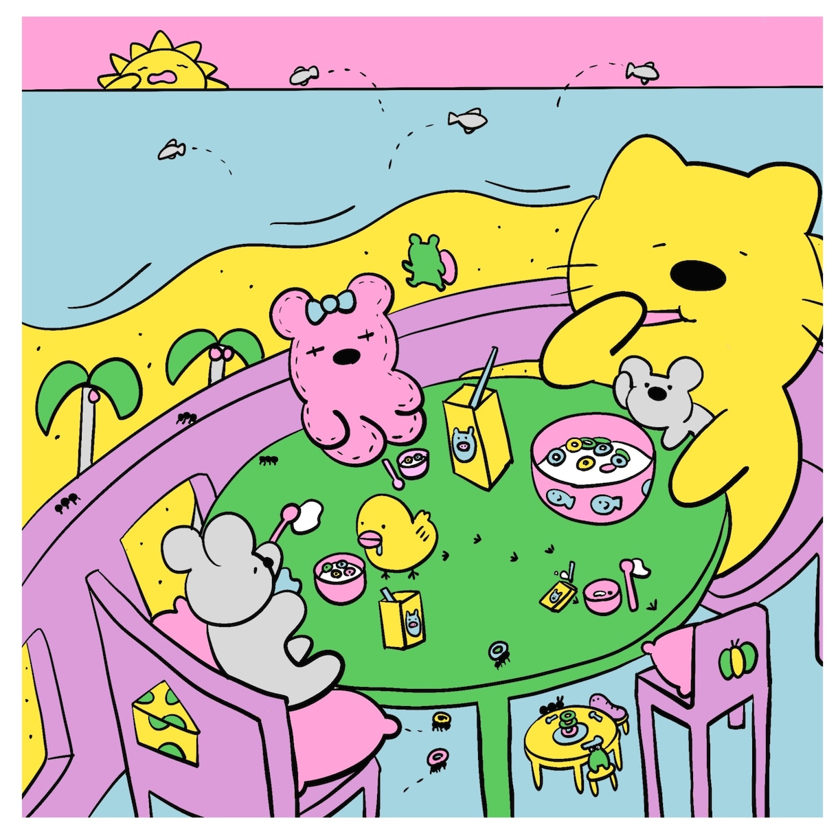 可愛い動物キャラの絵本風イラスト描きます 商用利用可！挿絵にも。最短二日で納品します。 イメージ4
