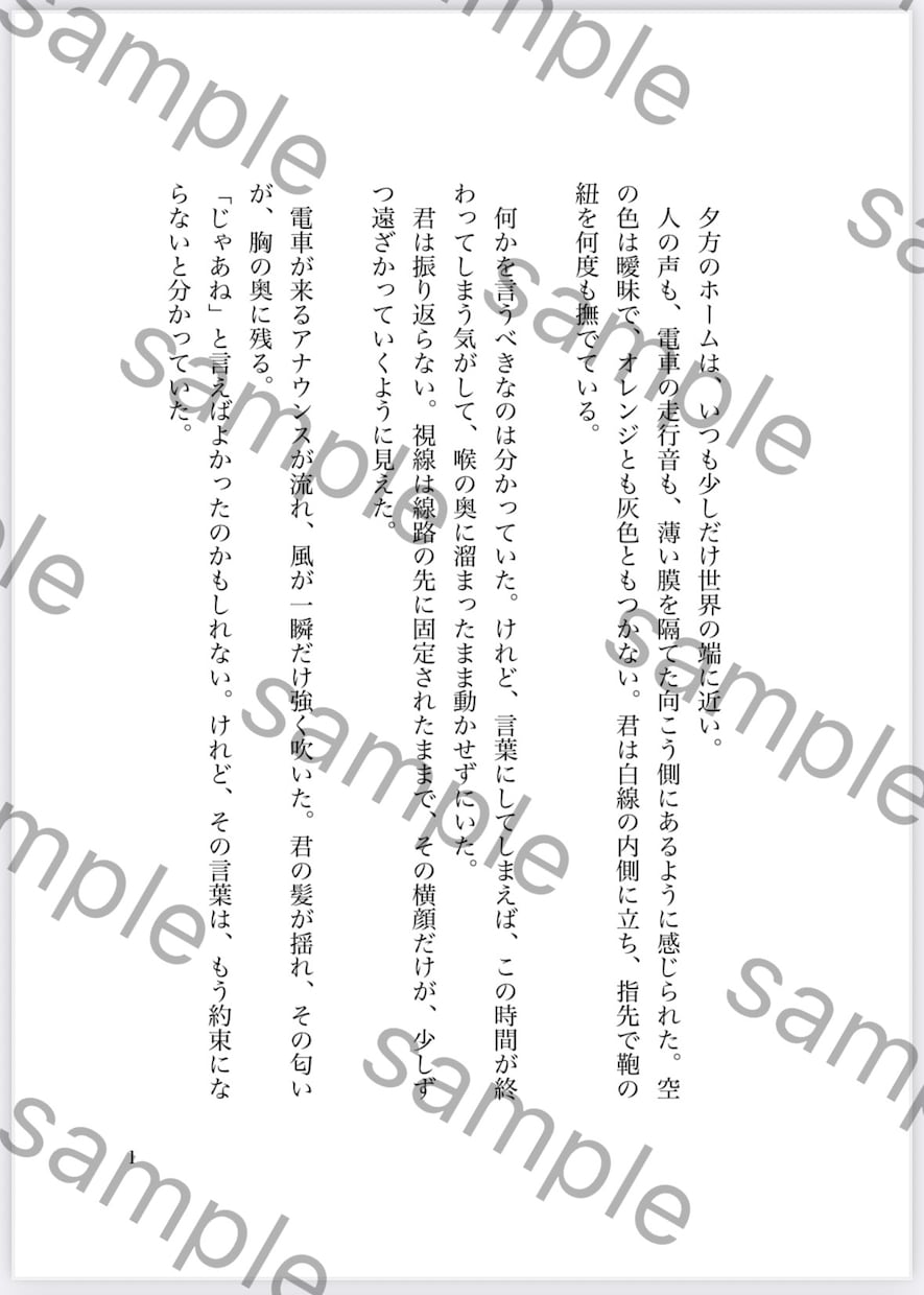 あなただけのオリジナル小説・プロットを執筆します 言葉になる前の想いから、あなただけの物語を書きます イメージ2