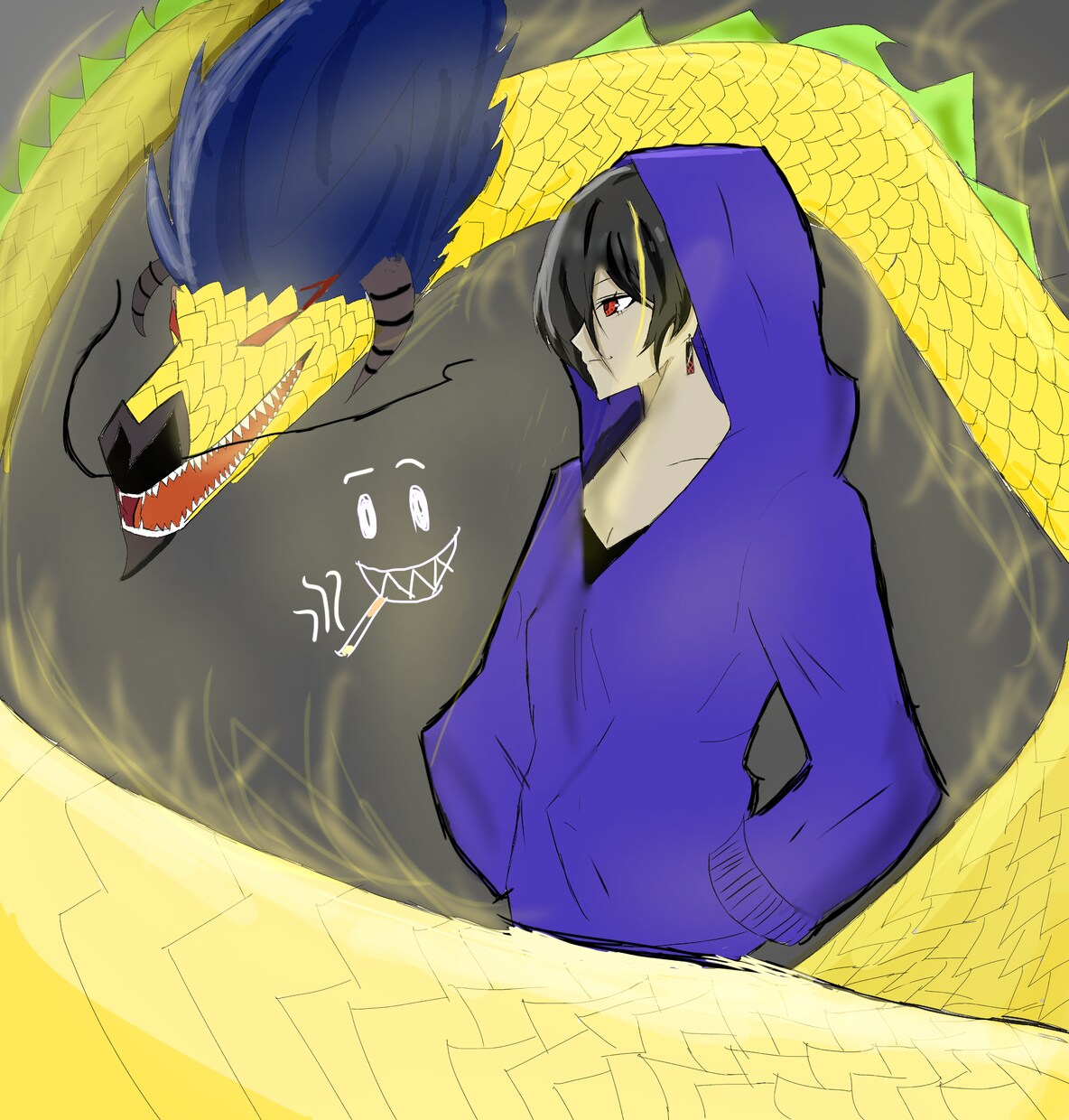 こんなんでもよかったら描きます 命をかけて仕事に勤めさせていただきます。 イメージ1