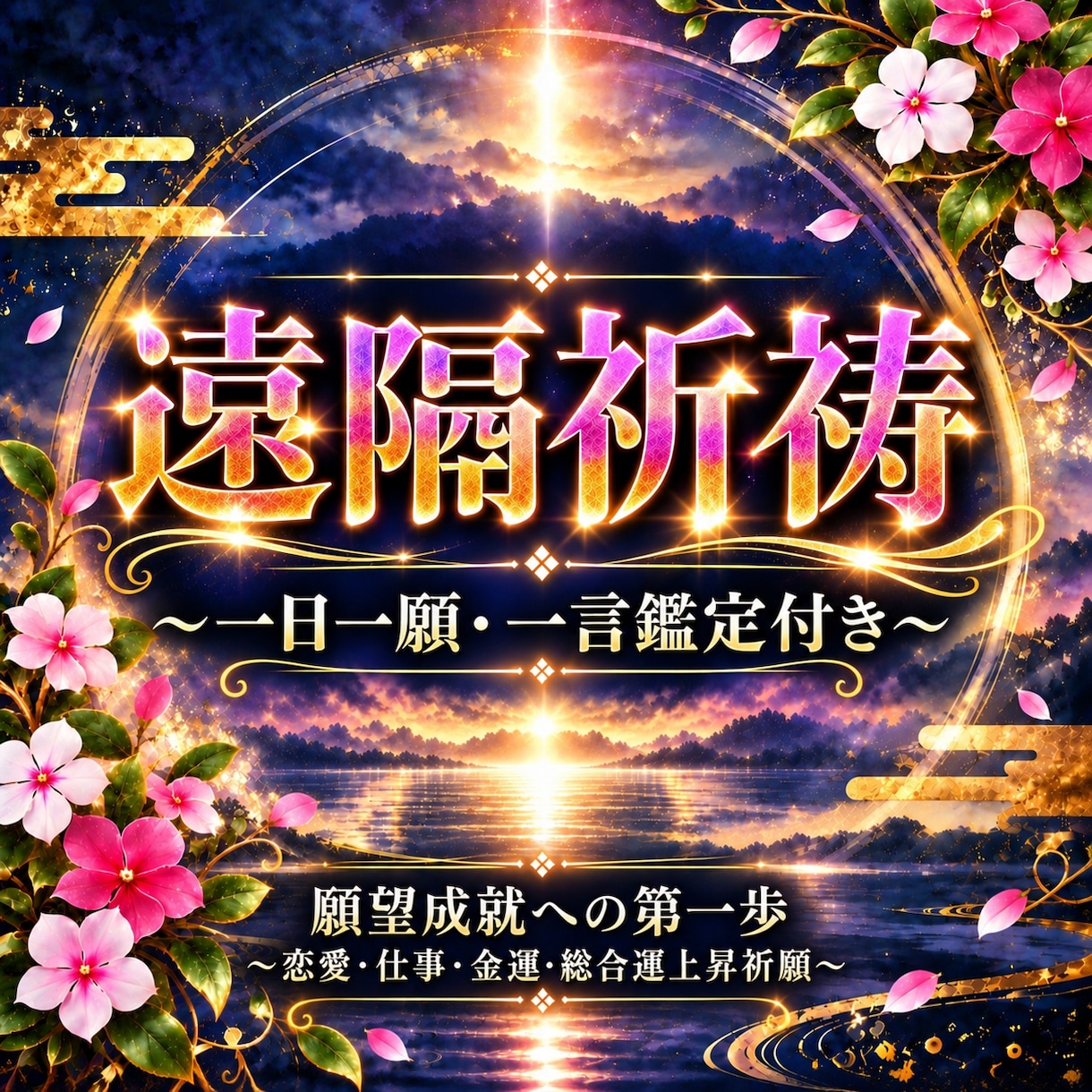 遠隔祈祷｜一日一願・一言鑑定付きます 願望成就への第一歩　～恋愛・仕事・金運・総合運上昇祈願～ イメージ1