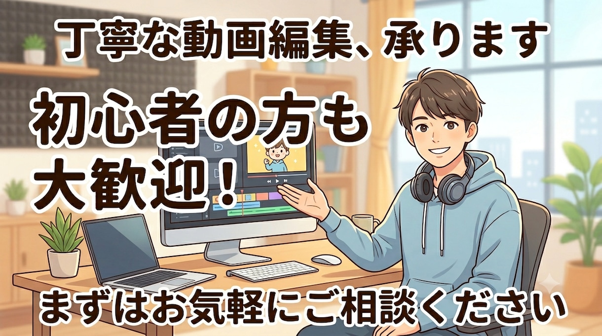 premierproで動画編集をします 一つ一つ丁寧に編集に迅速な対応を心がけます! イメージ1