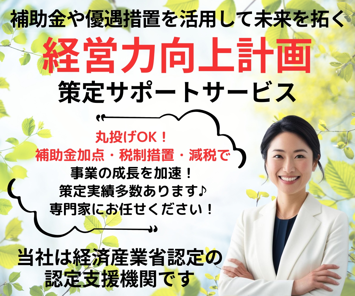 即時償却・税額控除＜経営力向上計画＞策定します 補助金のプロ直伝！設備投資＋減税制度で事業の成長を最大化！ イメージ1
