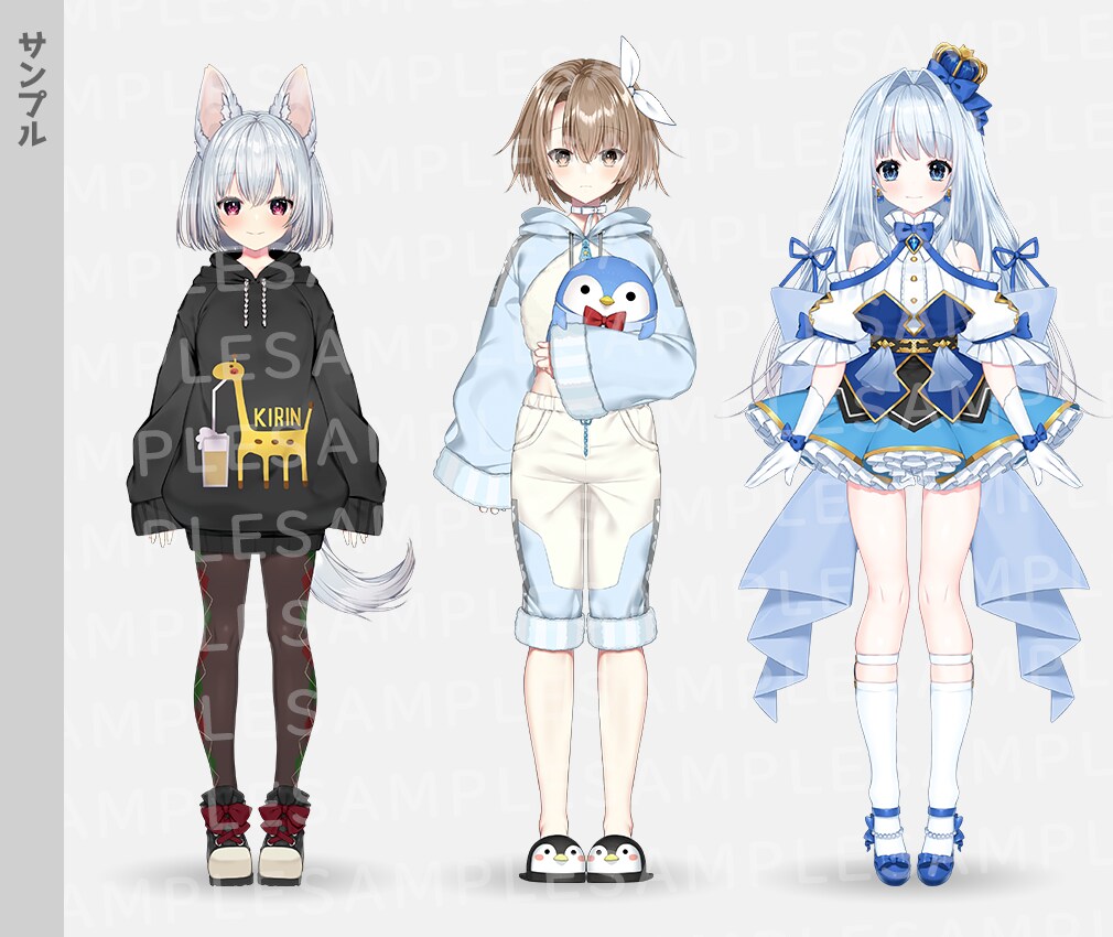 VtuberのLive2Dモデルイラスト制作します ハイクオリティイラストでVtuber始めませんか？✨ イメージ8