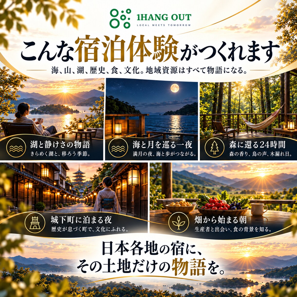 宿泊施設の没入型体験を企画・商品化します 地域の魅力を「泊まる物語」に変え、選ばれる宿をつくります イメージ5