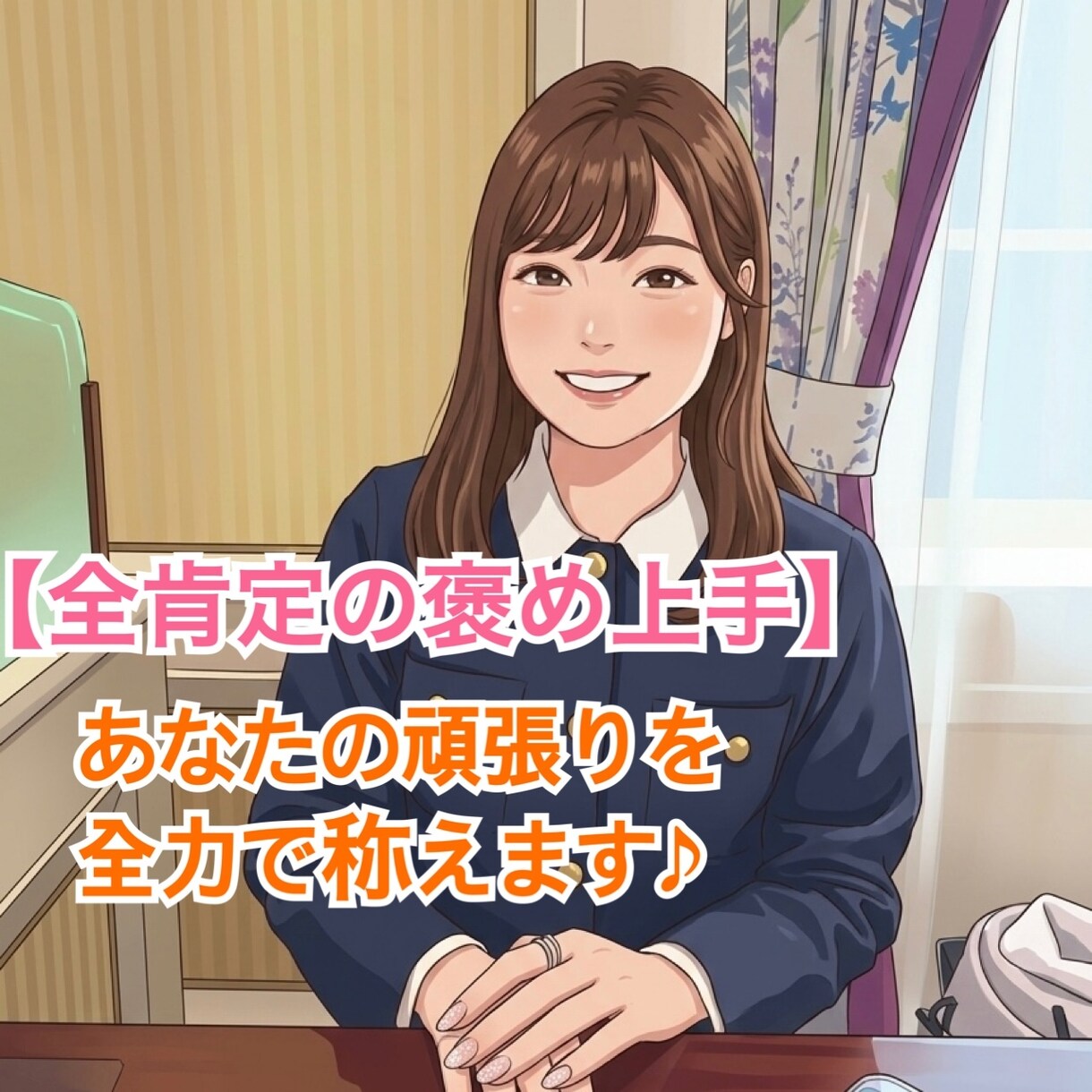褒め上手×癒しボイス★あなたのお話し聞きます 【褒め上手×癒しボイス】今日頑張ったあなたを全力で癒やします イメージ2