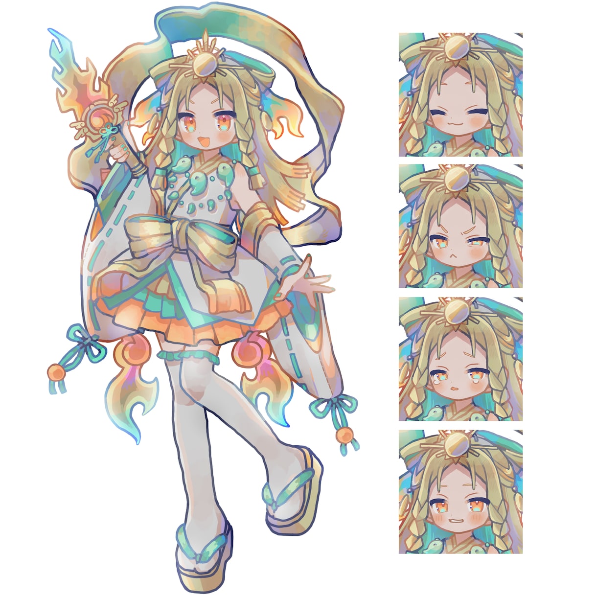 かわいいイラスト、用途に合わせてお描きします アイコン、立ち絵、一枚絵、キャラデザ、Vtuberなど！ イメージ3