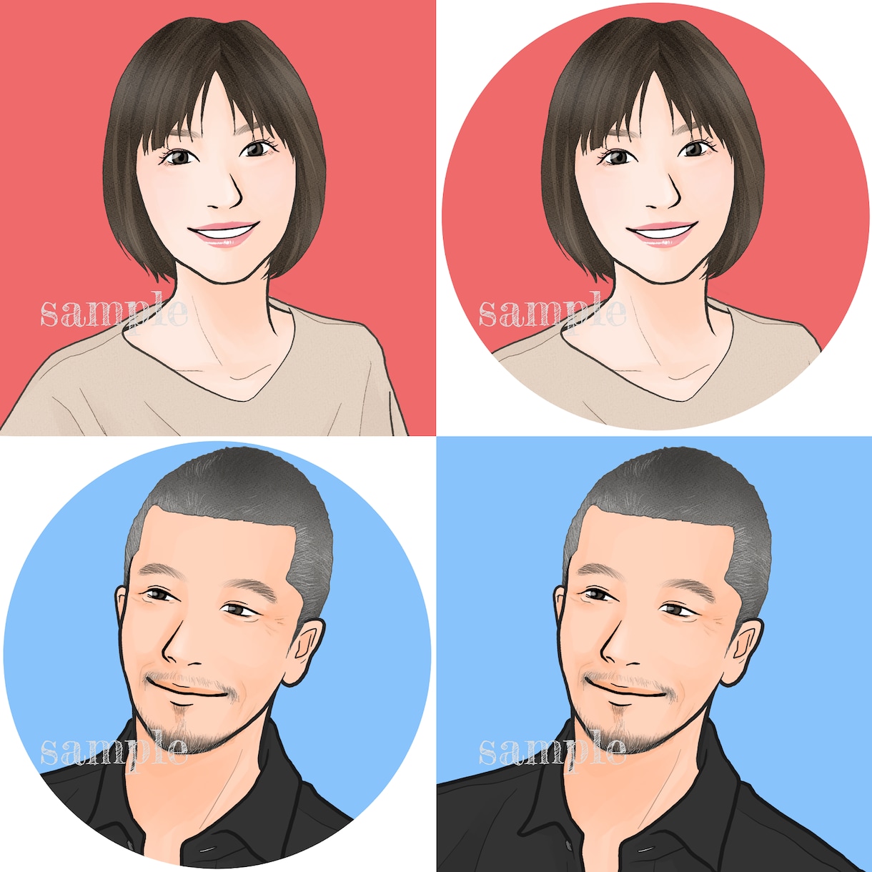 好印象を与えるビジネス向けアイコンを作成します アニメ過ぎず、リアル過ぎない　副業・ビジネス用におすすめ！ イメージ9