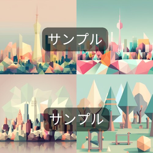 ３D系のポリゴンアート作成します ３Dのようなポリゴンアート作品です。 イメージ4