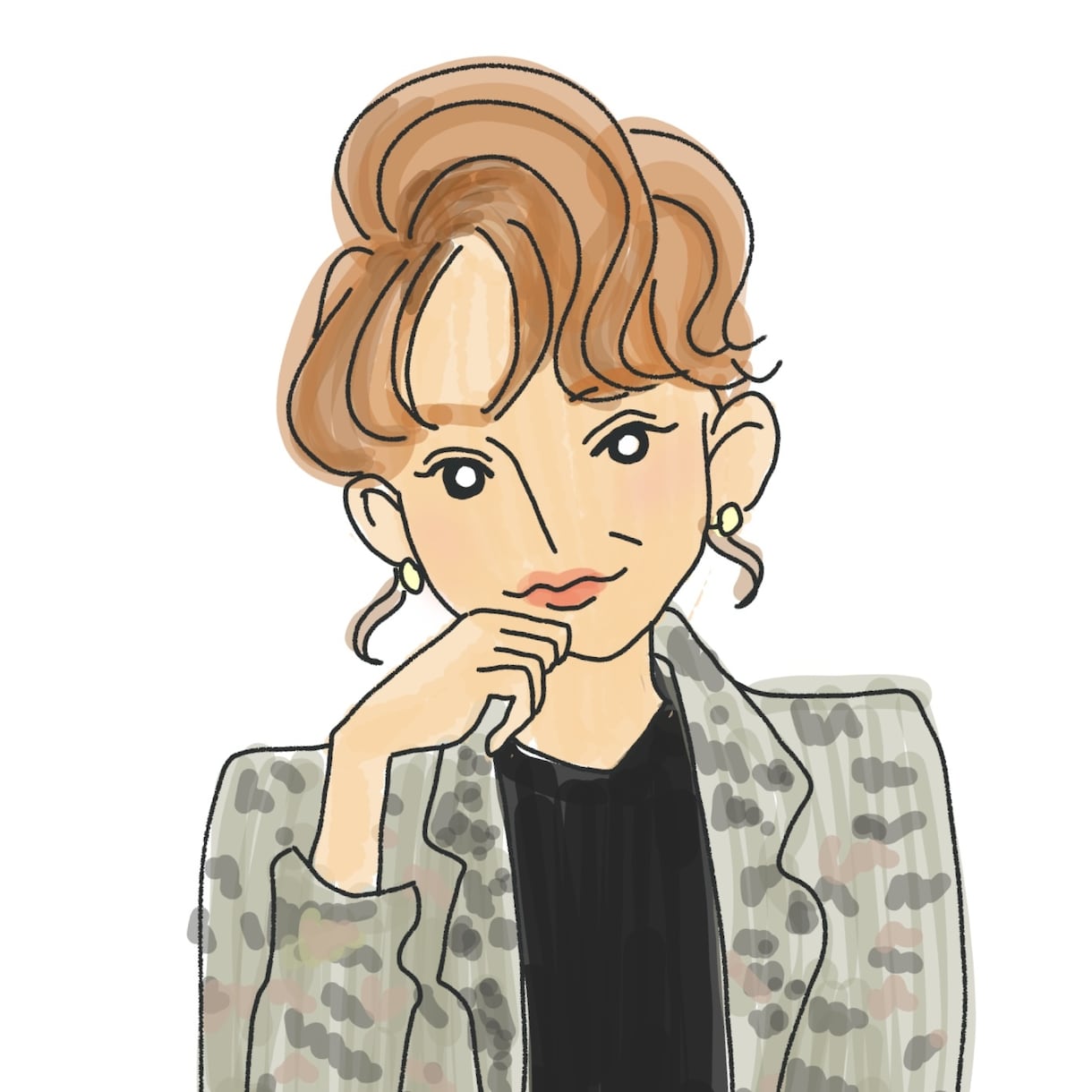 デフォルメ似顔絵描きます オシャレでシンプルなイラストであなたの似顔絵描きます イメージ4