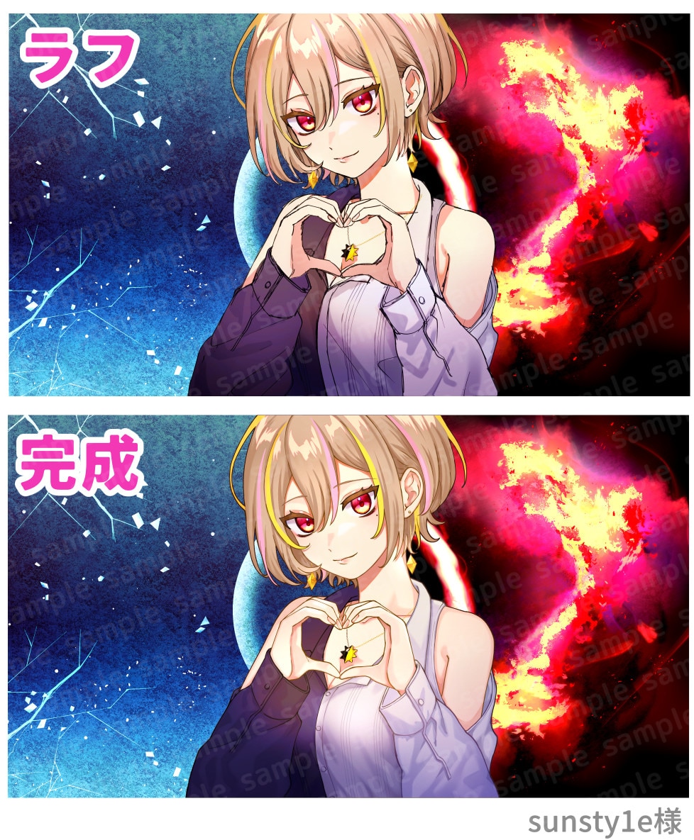 アイコン、イラスト、立ち絵、サムネ挿絵など描きます イメージを形にするお手伝いをします、お気軽にご相談ください！ イメージ4