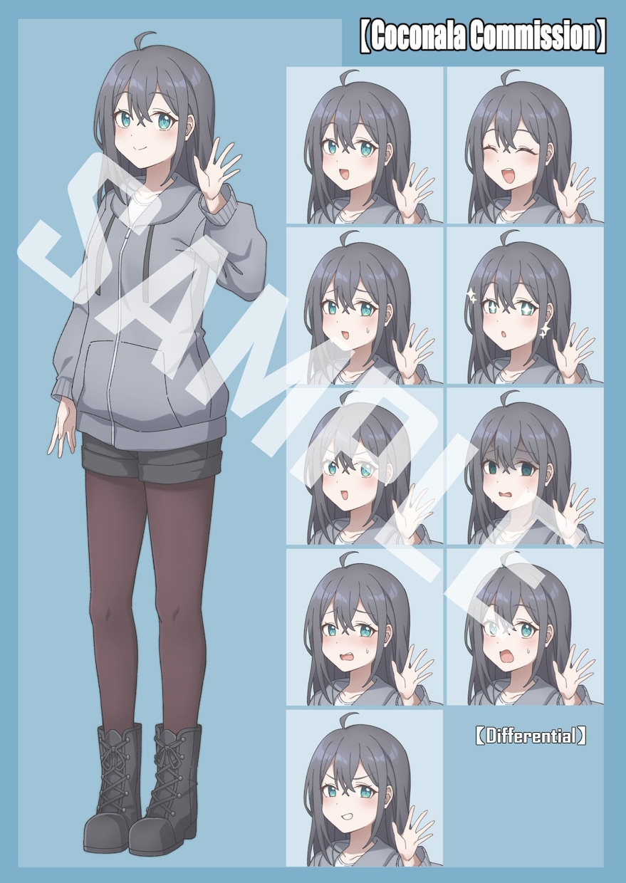 キャラクターデザイン立ち絵を作成できます 可愛くてキャッチーなアニメ風デザインが得意です！ イメージ5