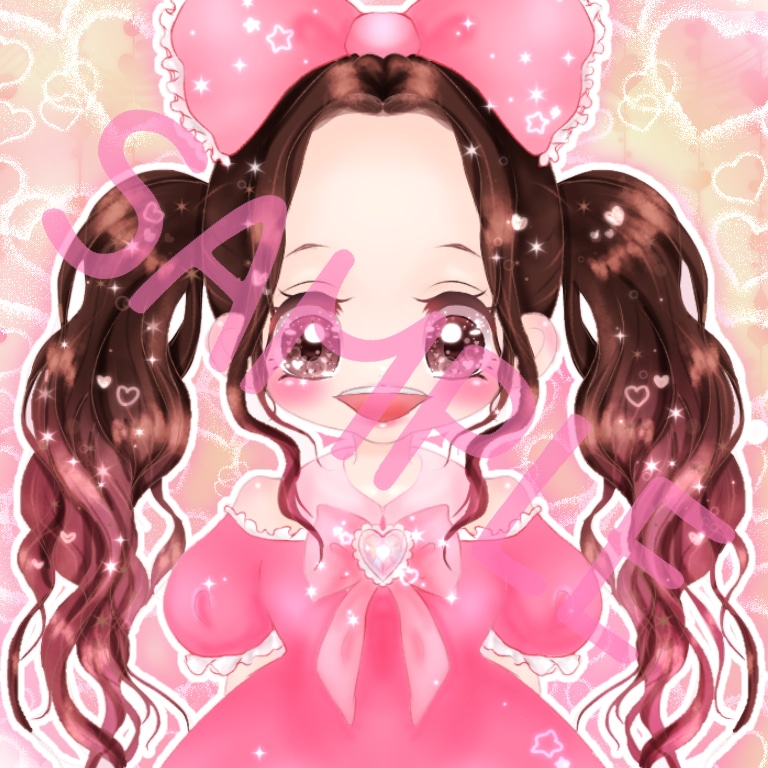 アイコンにぴったりのイラスト描きます とにかくカワイイ❤︎きらきら❤︎ふわふわ❤︎お求めの方♫ イメージ1