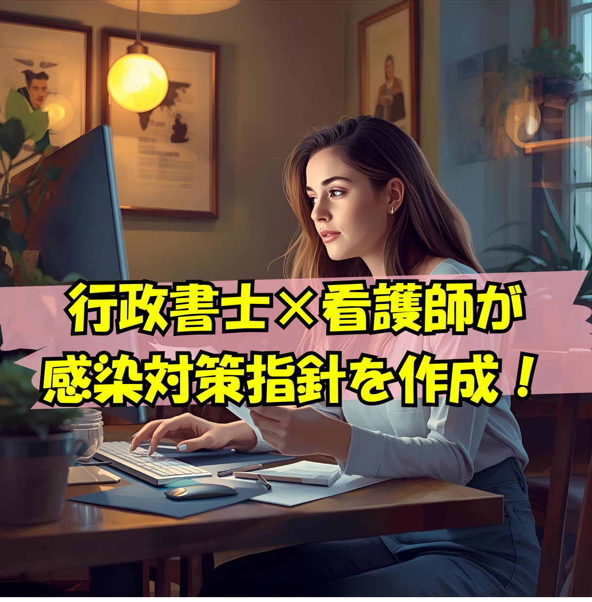 訪問看護・介護向け｜感染対策指針を作成します 現場に合ったすぐ使える指針を看護師×行政書士がお作りします イメージ1