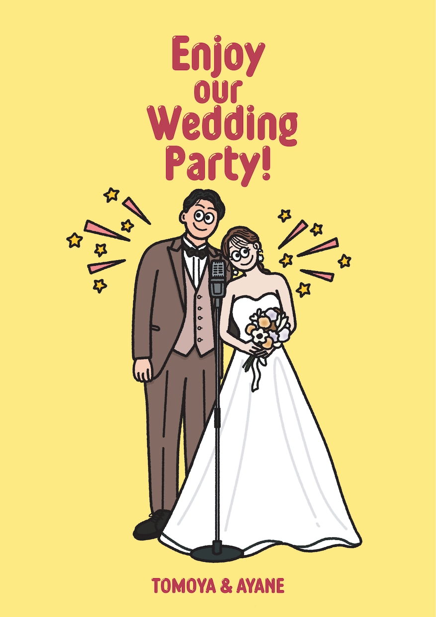 記念日や結婚式アイテムに♪かわいいイラスト描きます 飾れるおしゃれなイラストを！結婚式やギフト・記念日に イメージ8