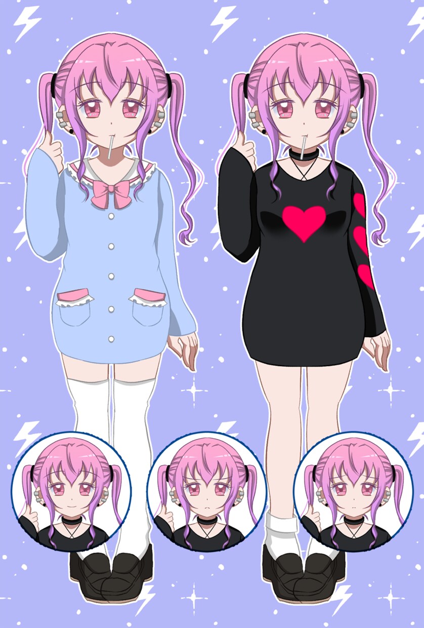 オリジナルキャラクターの立ち絵を制作します ポップなオリジナルキャラクターをデザインします！ イメージ2