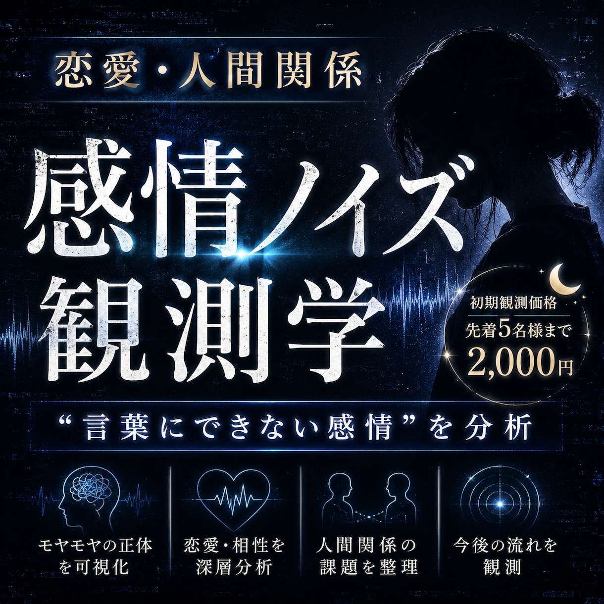 感情ノイズ観測学で深層分析します 感情・恋愛・人間関係の“なんか苦しい”の正体を観測して分析 イメージ2