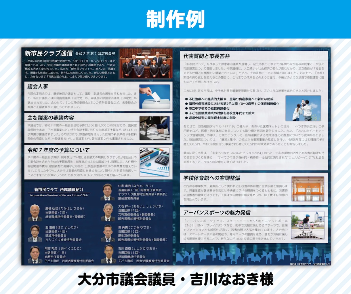 政治活動用のチラシ作成します 元新聞記者・編集者が原稿の作成編集にも対応 イメージ5