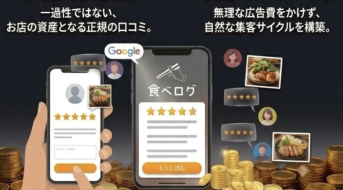 食べログ口コミ増加で検索順位も信頼度もアップします 日本人からのリアルな口コミで信頼と来店数アップ！ イメージ6