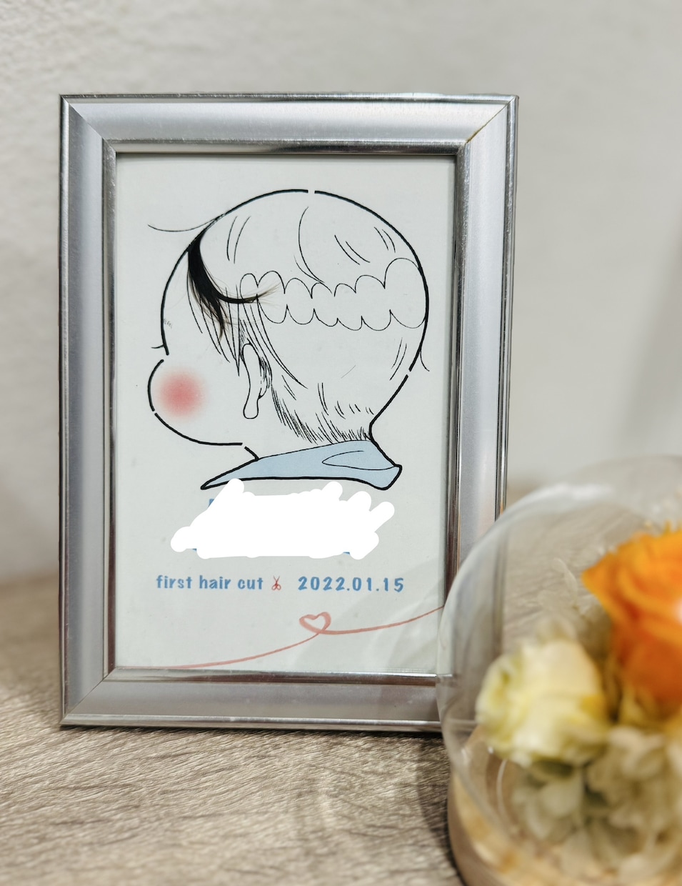 かわいらしいファーストカットアートをお描きします シンプルで今風な作品です♡世界に１つだけの記念品として⋆*✩ イメージ3