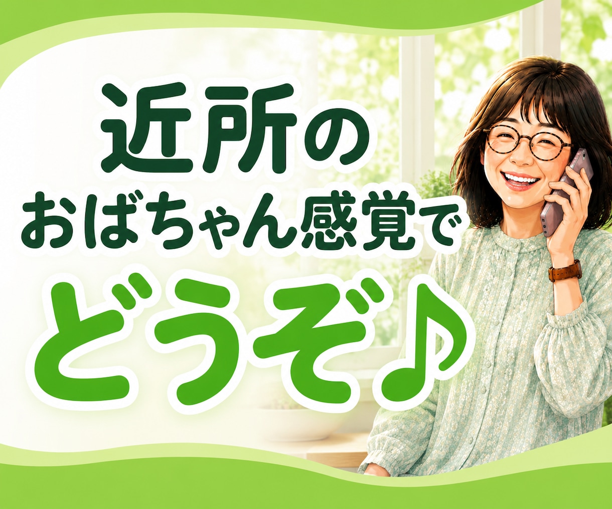 一人暮らしの安否・元気確認★日常の雑談お聴きします 今日も元気しょる？60歳乙女♡が声聞くで〜♪｜話し相手に♪ イメージ10