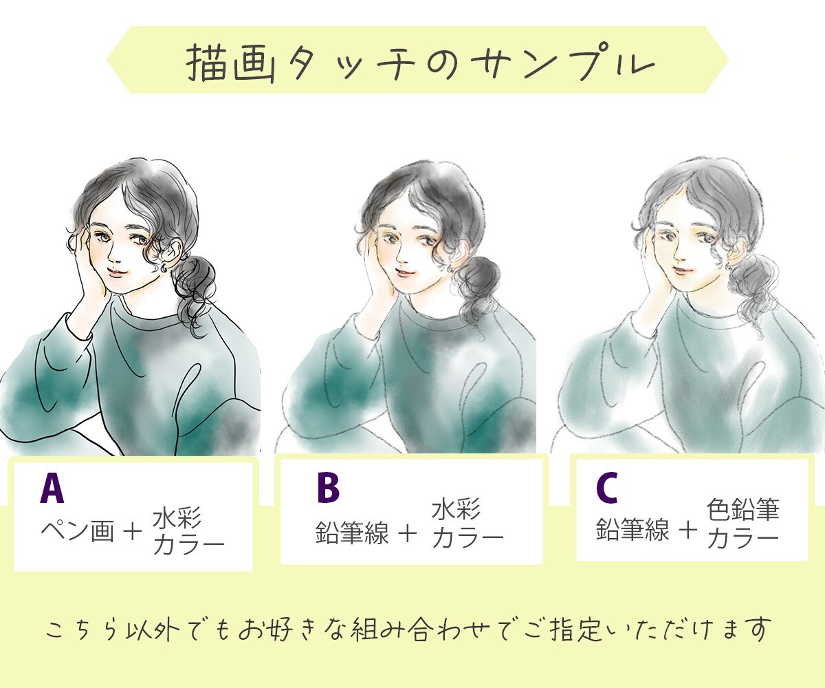 ふんわり優しいタッチのイラストお描きします シンプル・やわらかな線のイラストで、アイコンやプレゼントにも イメージ3