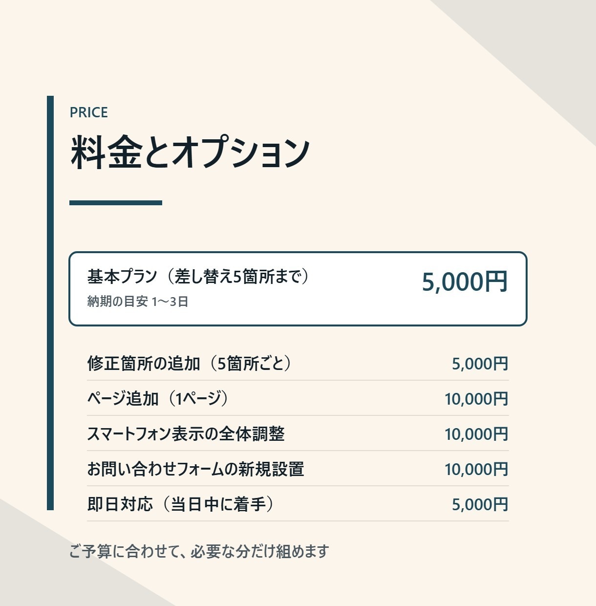 既存ホームページの修正・更新を代行します 文言差し替えから改修まで｜最短即日で対応します イメージ7