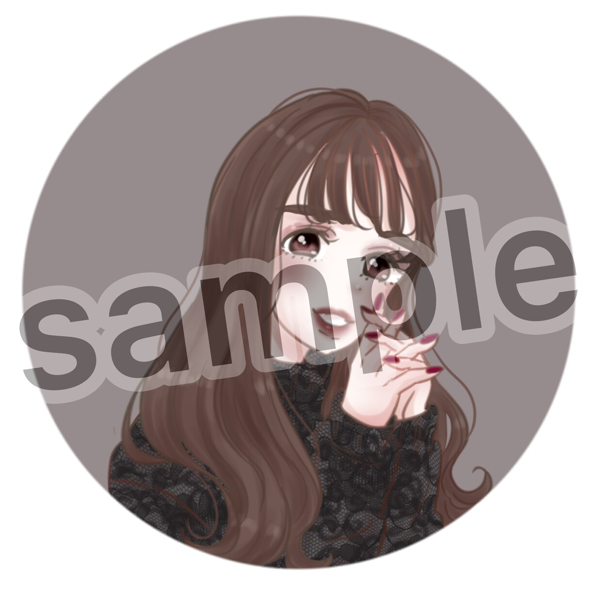 お写真から似顔絵風イラスト承ります SNSのアイコン・家族、恋人、友達へのプレゼントに♪ イメージ6